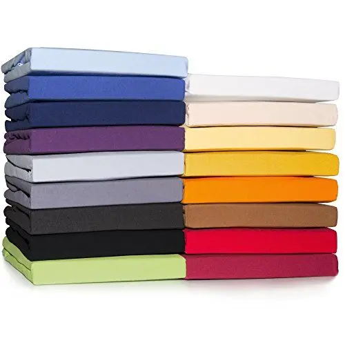 Produktbild: CelinaTex Casca Topper Spannbettlaken 120x200-130x220 cm dunkel grau Jersey Mako Baumwolle 210g/qm Elasthan Spannbetttuch
