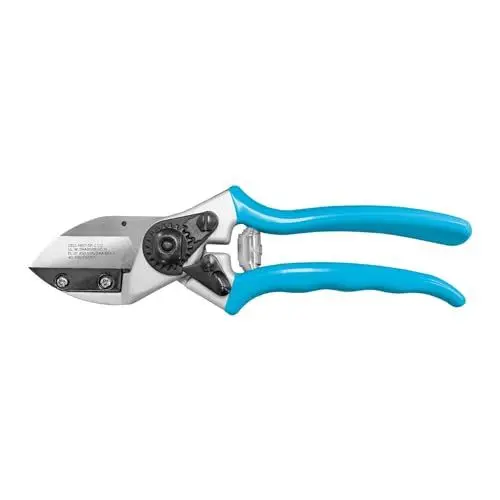 Produktbild: Cellfast cellPRO 40-418 Einhand-Amboss-Gartenschere, verchromte Klinge aus kohlenstoffreichem Stahl und Aluminium, Maximaler Schnittdurchmesser 22 mm