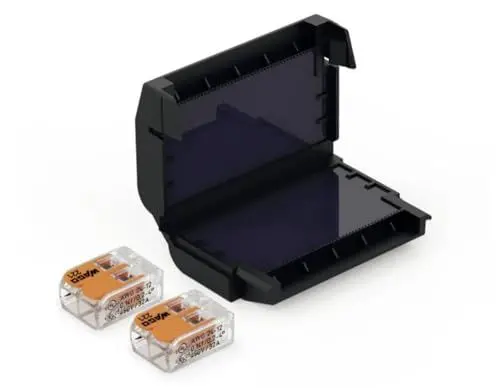 Produktbild: CellPack 407860 EASY-PROTECT/222 Gelbox für Verbindungsklemmen flexibel: 0.2-4 mm² starr: 0.2-4 mm² 1 St. Schwarz