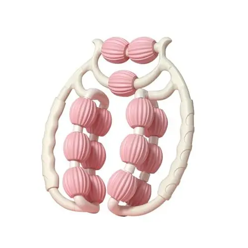 Produktbild: Cellulite Roller, Lipödem Massagegerät Beine, Massageroller Beine, Waden Oberschenkel Massagegerät, Ringroller Bein, Circular Leg Clamp, Kreisförmige Beinklemme, Beinroller, Yoga Pilates Set, Rosa
