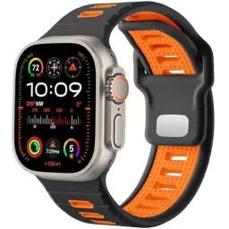 Produktbild: CeMiKa Sport Armband Kompatibel mit Apple Watch Ultra 2/Ultra Armband 45mm 44mm 49mm 42mm 46mm Herren, 26mm Verstellbare Silikon Sport Loop Ersatzbänder für iWatch Series 10 9 8 7 SE 6 5 4 3 2 1