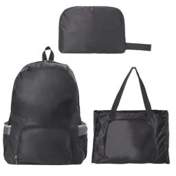 Produktbild: CENCERY Ultraleichter, faltbarer Rucksack, wasserabweisender Wanderrucksack, Camping-Rucksack, Rucksack-Tasche für Damen, Herren, Kinder, Reisen, Wandern, Camping, Klettern, Radfahren (schwarz)