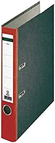 Produktbild: Centra 221123 Standard-Ordner (grauappe RC, mit Wolkenmarmor-Papier-Kaschierung, A4, 5,2 cm Rückenbreite) rot