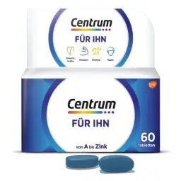 Produktbild: Centrum Für Ihn Multivitamin, 60 St. - Hochwertiges Nahrungsergänzungsmittel speziell für Männer - Vitamine und Mikronährstoffe zur täglichen Komplettversorgung