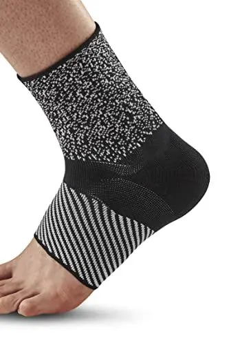 Produktbild: CEP Max Support Compression Achilles Sleeve Schwarz - Entlastende schützende Achillessehnen Kompressionsbandage, Größe L