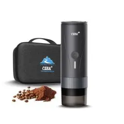 Produktbild: CERA+ Tragbare Espressomaschine Pro-Version Professionelle Spezialkaffeemaschine zum Aufheizen Kompatibel mit ultrafeinem Mahlen Kleine tragbare elektrische Kaffeemaschine für Reisen und Camping