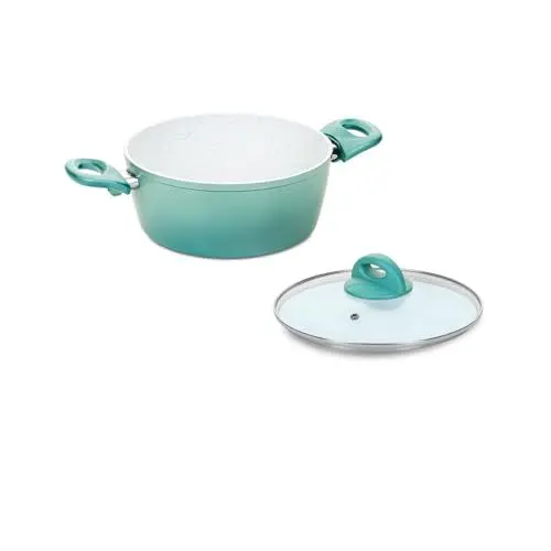 Produktbild: Cerafit Revolution Kochtopf 22 CM 2-tlg., Keramik antihaftbeschichtet, Fleisch Braten Topf mit Glasdeckel PFAS frei, Thermo Speed, alle Herdarten Backofen Spülmaschinen geeignet