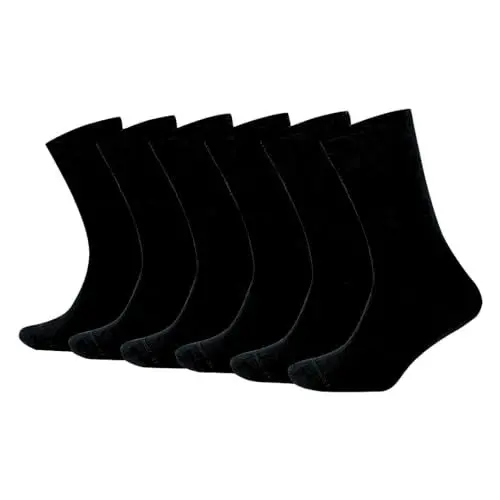 Produktbild: cesocks 6 Paar Bambus Socken Männer & Frauen atumungsaktiv gegen Schweißfüße (1, DE/NL/SE/PL, Numerisch, 43, 46, Regular, Regular)