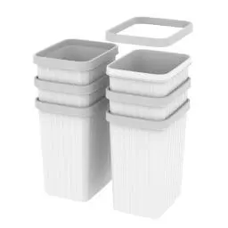 Produktbild: Cetomo 8.2L * 6 Set, Papierkorb Mülleimer, Papierkorb, Mülltonne für Badezimmer, Küchen, Home Offices, Schlafsäle weiß