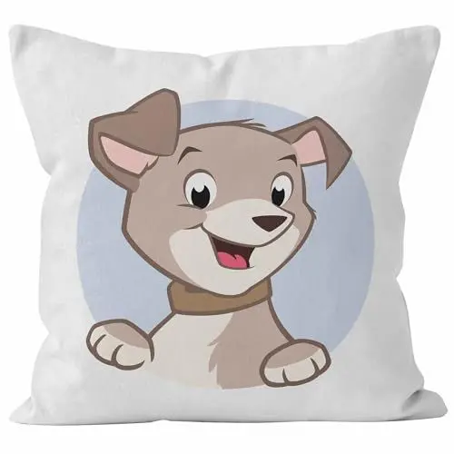 Produktbild: CEVAN Leinen Kissenbezüge Baumwolle Kissenbezug Asiatisch Niedlicher Cartoon-Hund Kissenbezüge Ostern Kissenhülle Dekokissen Kissenbezüge Sofa Dekor 40x40cm,1Pcs