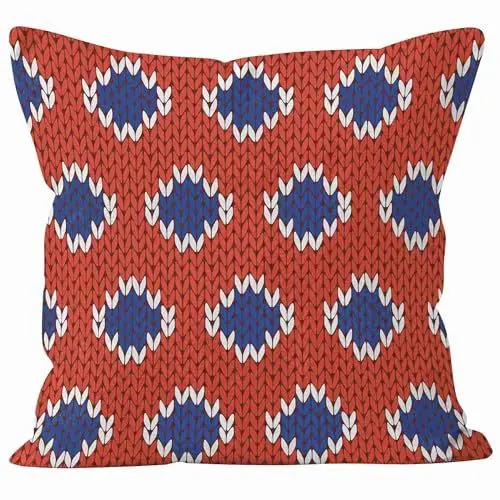Produktbild: CEVAN Linen Kissenbezüge Ostern Kissenbezug Dekokissen Kariertes Retro-Muster Kissenbezüge Natur Kissenbezug Dekokissen Kissenbezüge Sofa Dekor 40x40cm,1Pcs