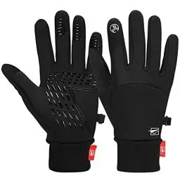 Produktbild: Cevapro Fahrradhandschuhe Warme Winterhandschuhe wasserdichte Touchscreenhandschuhe Winddichte Laufhandschuhe rutschfeste, Schwarz, M