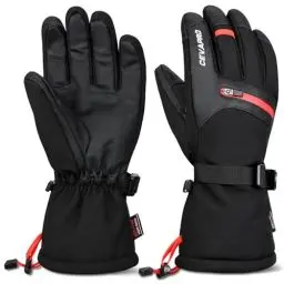 Produktbild: Cevapro Skihandschuhe Warme Winterhandschuhe wasserdichte Snowboard HandschuheTouchscreen Handschuhe für Herren Frauen zum Wintersport wie Skifahren Motorradfahren Fahrradfahren (L)