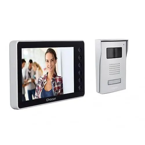 Produktbild: CHACON Kabelgebundenes Videotelefon mit 7 Zoll Display – Schwarz