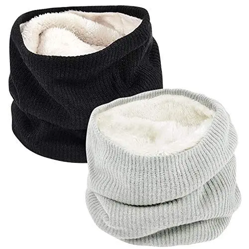 Produktbild: Chalier Fashion 2 Pack Unisex Schal Winter Loop Strickschal Schlauchschal für GehenLaufski Outdoor Täglicher Verschleiß Damen Herren