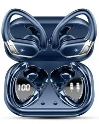 Produktbild: chalvh Bluetooth Kopfhörer Sport, Kopfhörer Kabellos Bluetooth 5.4 in Ear Kopfhörer, Earbuds 50H IPX7 Wasserdicht Ohrhörer für Joggen/Running,mit USB-C, Marineblau
