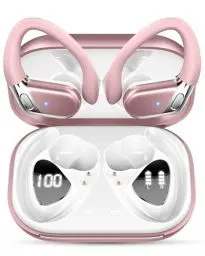 Produktbild: chalvh Bluetooth Kopfhörer Sport, Kopfhörer Kabellos Bluetooth 5.4 in Ear Kopfhörer mit CVC8.0 Noise Cancelling Mikrofon, Rosegold
