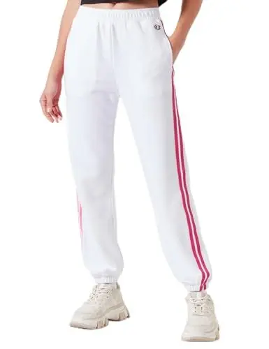 Produktbild: Champion Damen Legacy American Summer W-Spring Terry Regular Elastic Cuff Trainingshose, Weiß, L