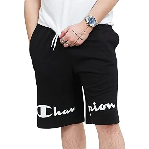 Produktbild: Champion Herren Legacy Authentic Pants Pro Jersey Split Logo Bermuda Shorts, Schwarz, M