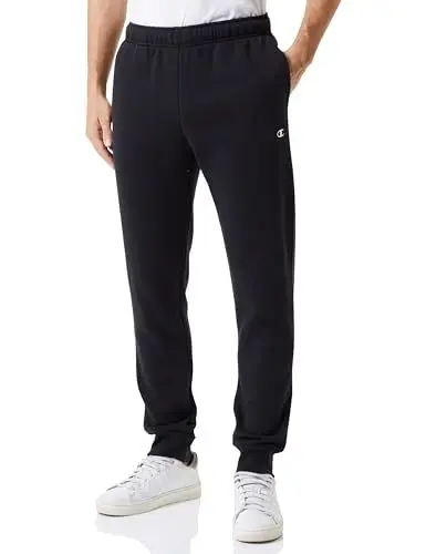 Produktbild: Champion Herren Legacy Basics-Powerblend Fleece Rib Cuff Trainingshose, Schwarz, M