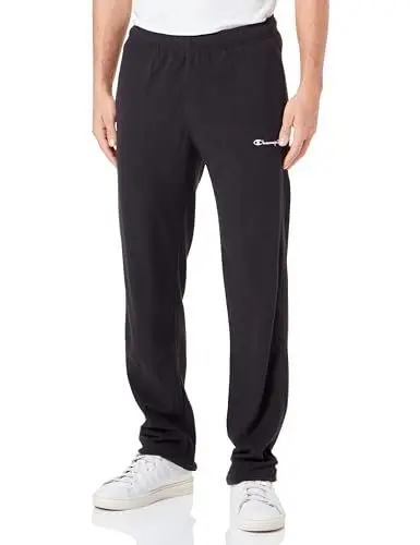 Produktbild: Champion Herren Legacy Micro Polar Fleece-Straight Hem Trainingshose, Schwarz, S