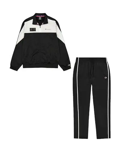 Produktbild: Champion Herren Legacy Modern Sport (220380) -Special Polywarpknit Semi-Dull High-Neck Sportanzug, Schwarz (KK001), M