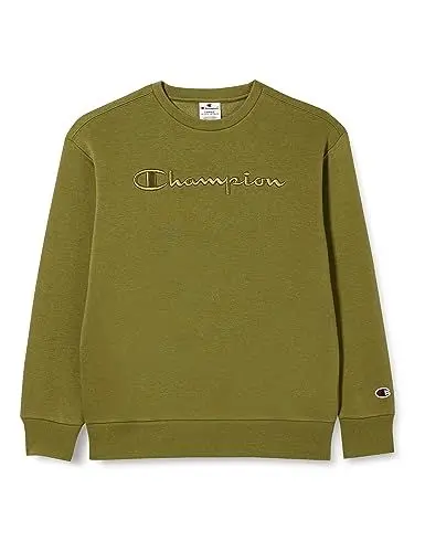 Produktbild: Champion Kinder und Jugendliche Rochester 1919 Logo B-Powerblend Fleece Crewneck Sweatshirt, Verde Olivo, 13-14 Jahre