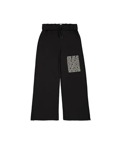 Produktbild: Champion Legacy Emotional Dance G (405016) – Ultraleichte, weiche, kompakte Fleece-Trainingshose (240 g) mit weitem Bein, Schwarz, 3–4 Jahre (XXS), Mädchen FW24