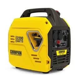 Produktbild: Champion Power Equipment Stromerzeuger The Mighty Atom (2200 W Inverter, nur Benzin, 58 dBA – 7 m Entfernung, 12V DC-Steckdose und Dual-Port-USB-Adapter, für Camping / Outdoor) 9200i-EU