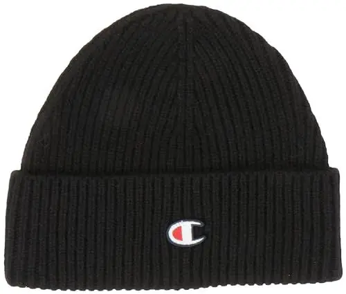 Produktbild: Champion Unisex Lifestyle Caps-802418 Beanie-Mütze, Schwarz, One Size
