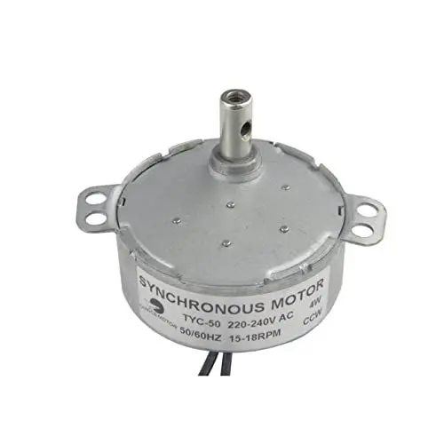 Produktbild: CHANCS Elektro-Getriebe-Synchronmotor TYC-50 AC 220V 15-18r/min CCW Großes Drehmoment Kleiner AC-Motor für Elektrokamin Mikrowellenherd