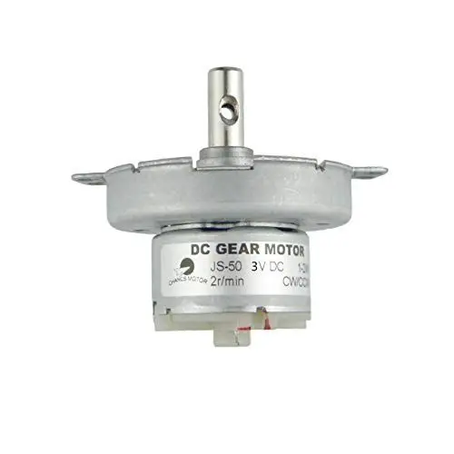 Produktbild: CHANCS Getriebe-Elektromotor JS-50 DC 3V 2RPM Langsamlaufender Motor POM Kunststoff-Getriebe