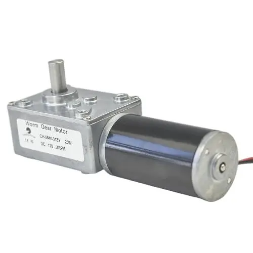 Produktbild: CHANCS Metall-Getriebemotor DC 12V 3RPM Turbo-Schneckenmotor für Zähler, Geldschrank