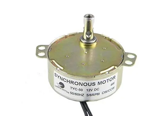 Produktbild: CHANCS TYC-50 12V DC 5-6RPM CW/CCW 4W Synchronmotor Elektrischer Getriebemotor für Weihnachtsdekoration Drehmoment 14kg.cm