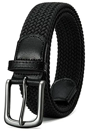 Produktbild: CHAOREN Elastischer Gürtel Herren, Stretchgürtel Herren ohne Löcher Schwarz 35mm für Damen und Herren Lässige Hose, Robuste Bauweise und Gut Bewegen Kann