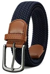 Produktbild: CHAOREN Elastischer Gürtel Herren ohne Löcher, Stretchgürtel Herren Blau 35mm für Lässige Hose, Robuste Bauweise und Gut Bewegen Kann
