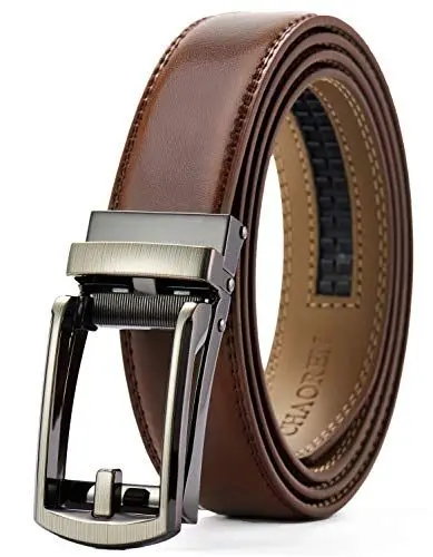 Produktbild: CHAOREN Gürtel Herren Ratsche, Automatik Leder 32mm für Business und Formelle Anlässe, Schmaler Anzuggürtel ohne Löcher