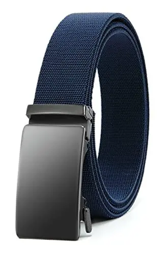 Produktbild: CHAOREN Elastischer Gürtel Herren, Stretchgürtel Ratsche Automatikschließe für Herren Taktischer Gürtel Größe Angepasst, Golf Nylon Freizeitgürtel Breite 35mm