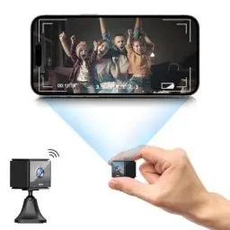 Produktbild: ChapStick Mini Kamera, 2K HD Mini Überwachungskamera Live Übertragung Handy APP Kamera Überwachung Innen WLAN Videoüberwachung Mit Akku Kleine WiFi Babyphone Sicherheitskamera Bewegungsmelder
