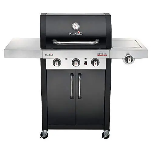 Produktbild: Char-Broil Professional 3400B - 3 Brenner Gasgrill mit Seitenbrenner, Schwarz