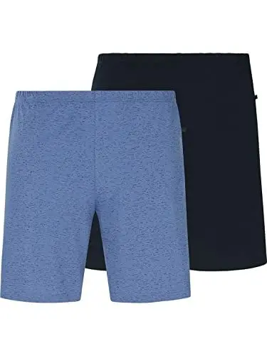 Produktbild: Charles Colby Herren 2Er Pack Kurze Schlafhose Lord Fyes blau XL - 56/58