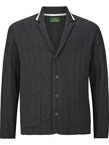 Produktbild: Charles Colby Herren Strickjacke Duke Modest dunkelgrau 3XL (XXXL) - 64/66