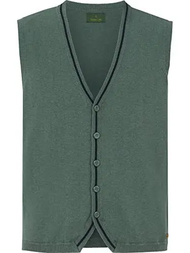 Produktbild: Charles Colby Herren Strickweste Duke Fredo grün 4XL (XXXXL) - 68/70