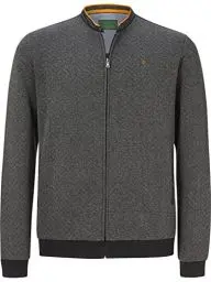 Produktbild: Charles Colby Herren Sweatjacke Annthony dunkelgrau XL - 56/58
