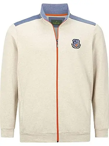 Produktbild: Charles Colby Herren Sweatjacke Duke Aled beige 2XL (XXL) - 60/62