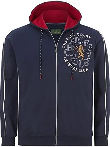 Produktbild: Charles Colby Herren Sweatjacke Duke Jbon dunkelblau 2XL (XXL) - 60/62