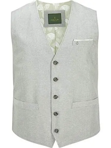 Produktbild: Charles Colby Herren Weste Duke Daniel hellgrün 4XL (XXXXL) - 70