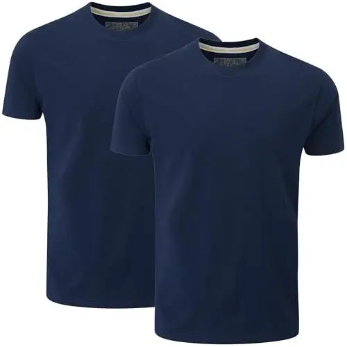 Produktbild: Charles Wilson 2er Packung T-Shirts mit Rundhalsausschnitt (M, Navy (0824))