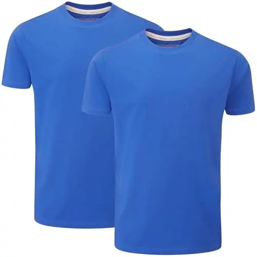Produktbild: Charles Wilson 2er Packung T-Shirts mit Rundhalsausschnitt (XL, Azure Blue (0824))