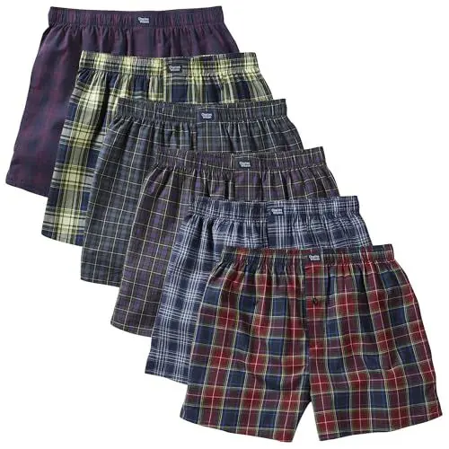 Produktbild: Charles Wilson 6er Packung Gewebte Boxershorts (XL, Tartan Check 88)